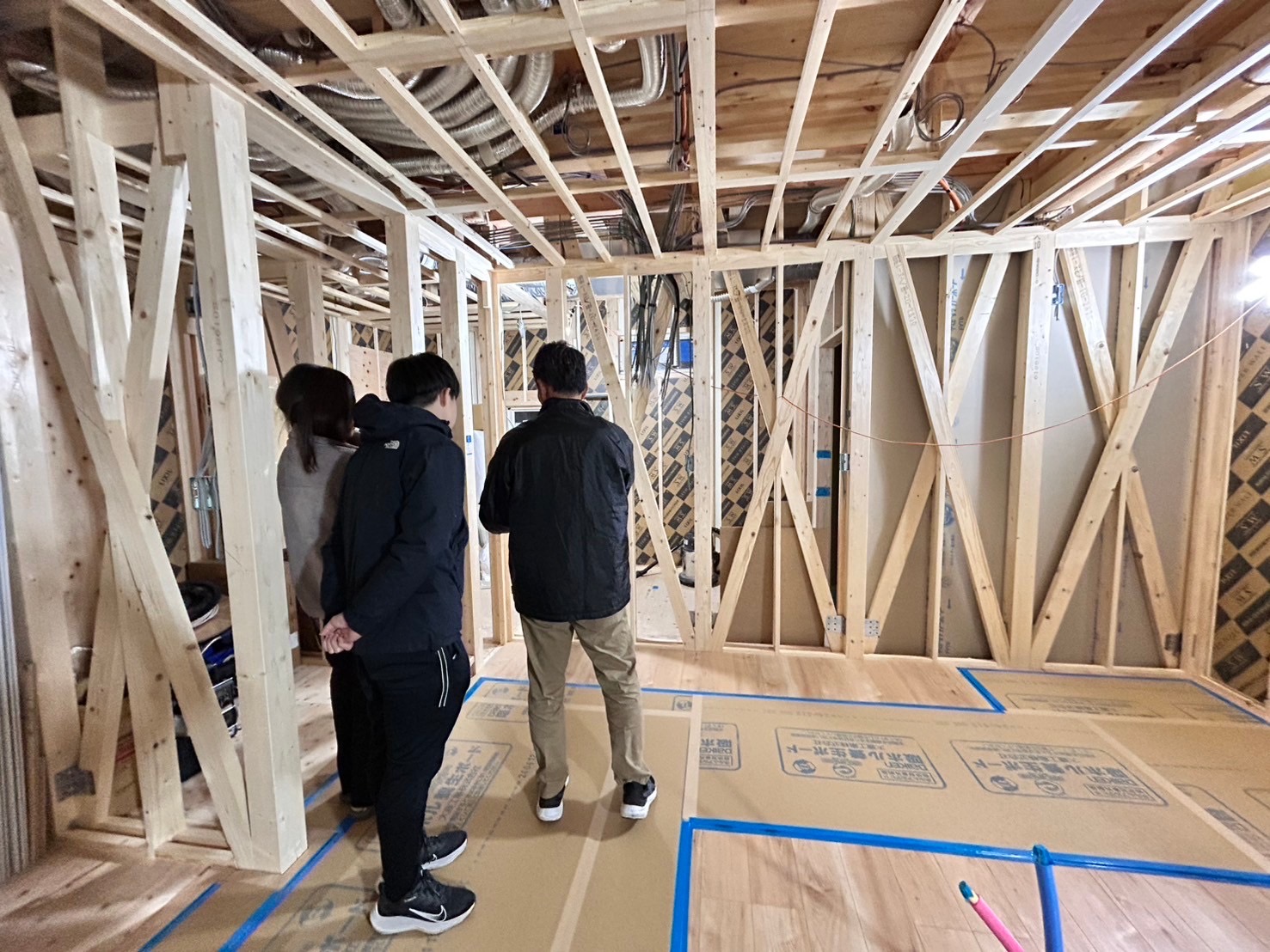 工事途中の見学会　構造見学会　高性能住宅を建てるSEEDHOME